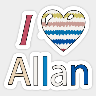 I heart Allan Sticker